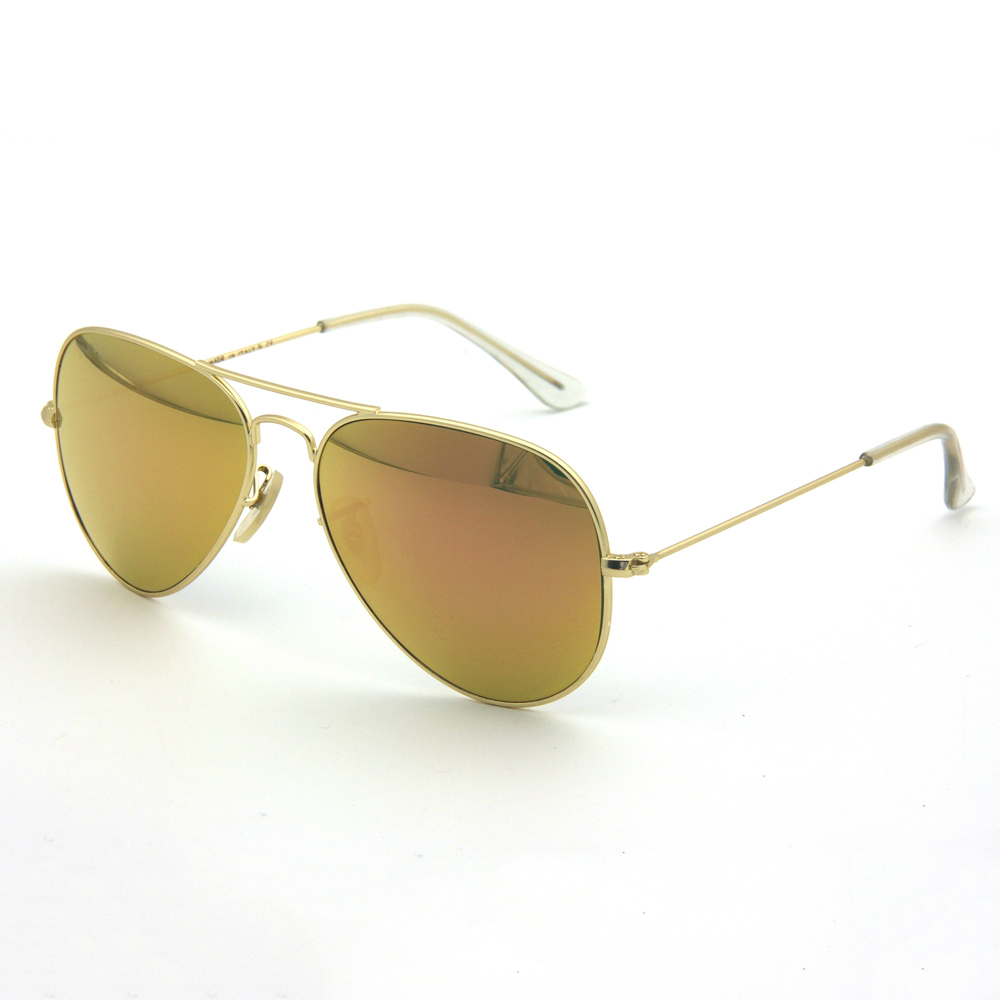 Wholesale Stainless Steel Iconic Aviator Sun Glasses of All Time Classic Pilot Sunglasses with Optical Glass Lenses 3025 Celebrities Wear Shades Online