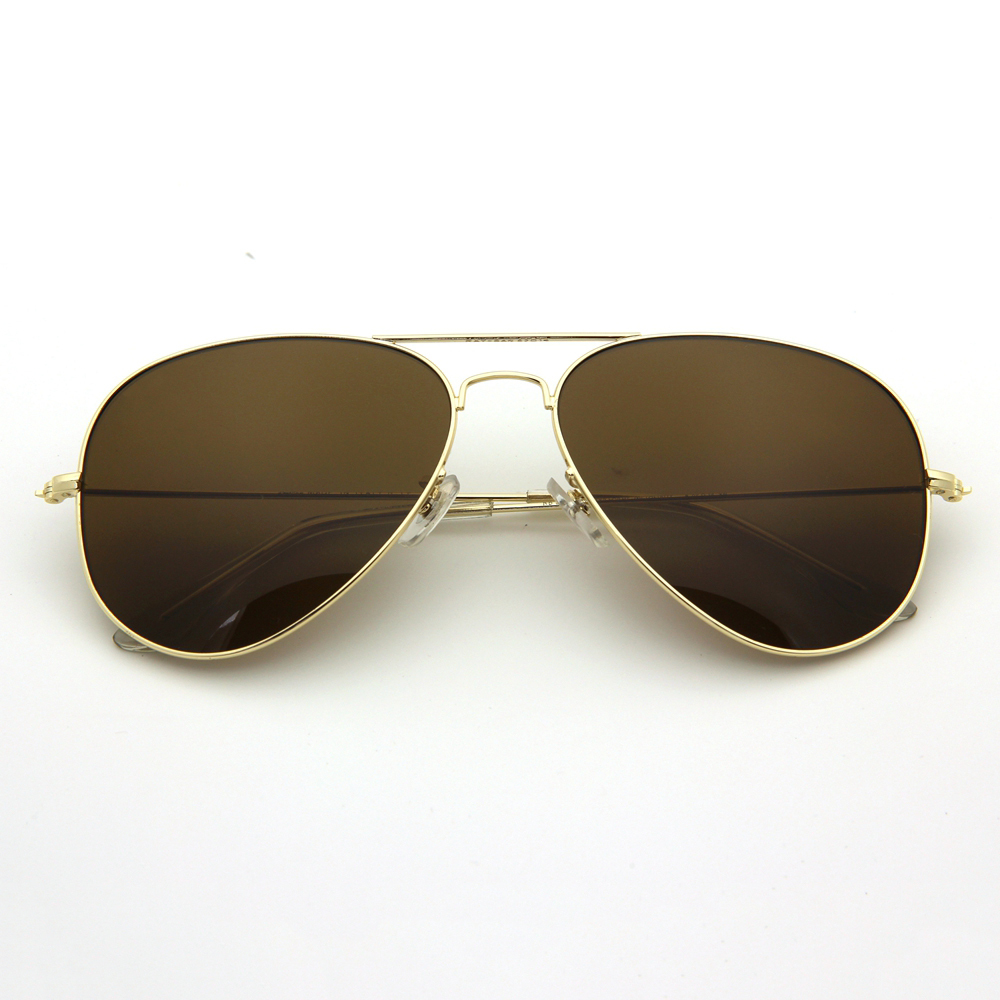 Wholesale Stainless Steel Iconic Aviator Sun Glasses of All Time Classic Pilot Sunglasses with Optical Glass Lenses 3025 Celebrities Wear Shades Online