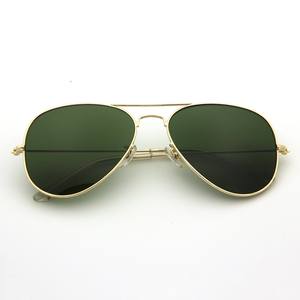 Wholesale Stainless Steel Iconic Aviator Sun Glasses of All Time Classic Pilot Sunglasses with Optical Glass Lenses 3025 Celebrities Wear Shades Online