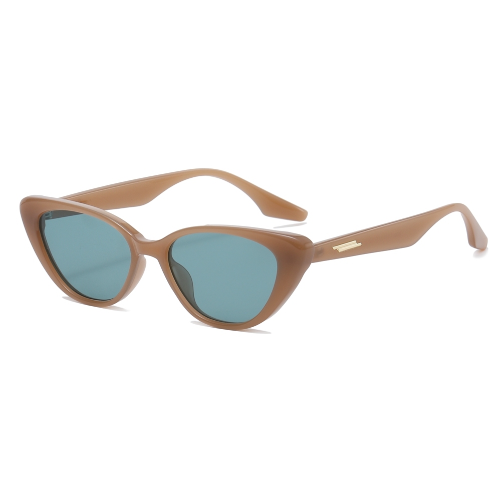 Ready Made Women's Plastic Fashion Cateye Sunglasses with Metal Accent Piece Vintage and Modern Styles Designer Cat Eye Shades Wholesale Online