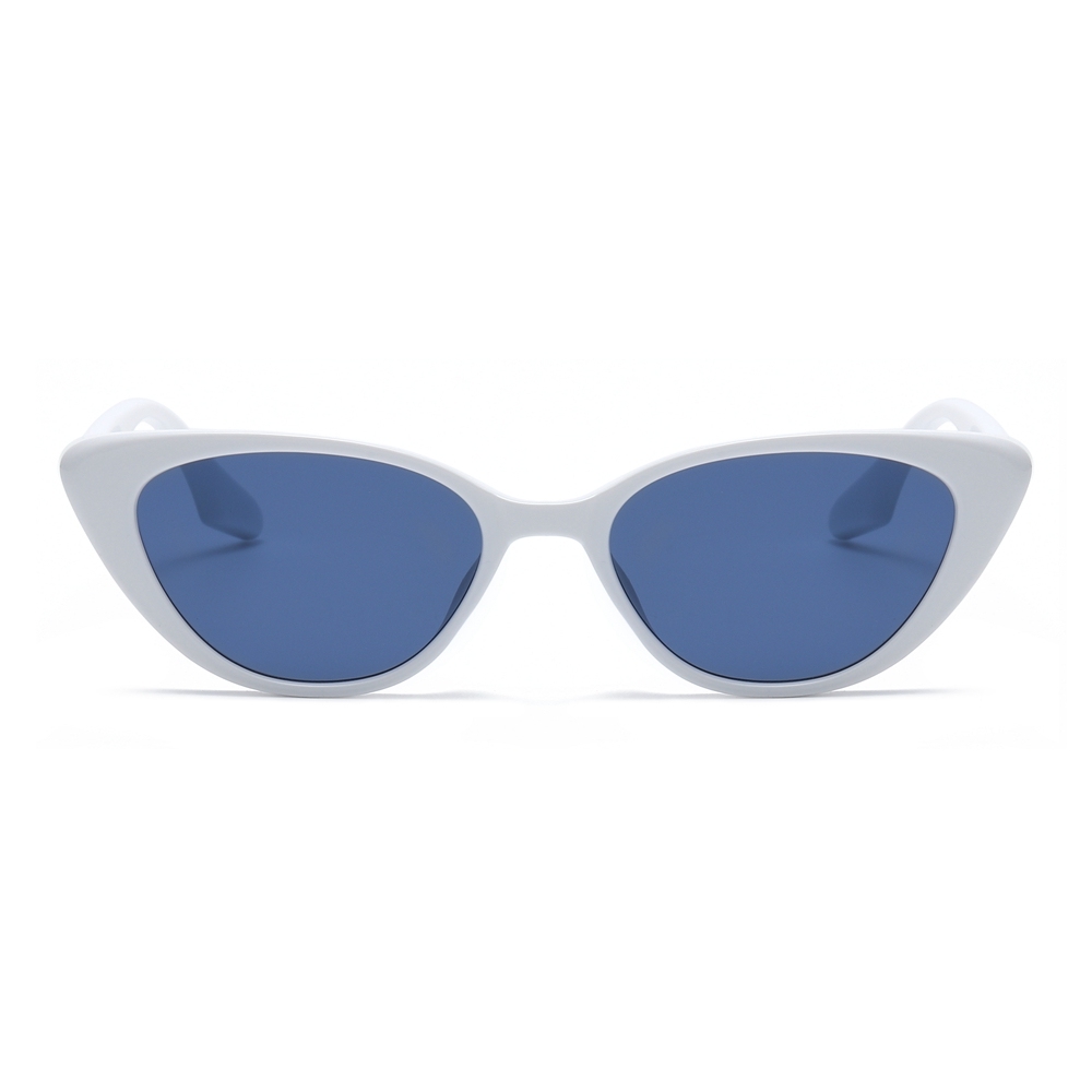 Ready Made Women's Plastic Fashion Cateye Sunglasses with Metal Accent Piece Vintage and Modern Styles Designer Cat Eye Shades Wholesale Online
