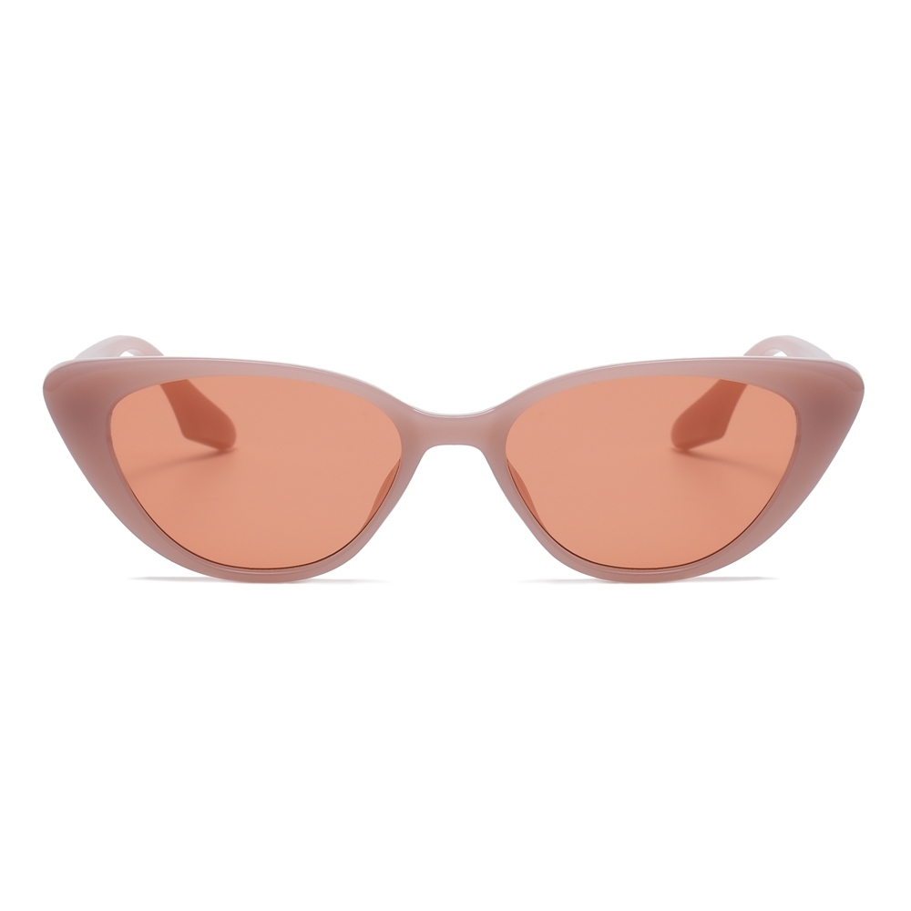 Ready Made Women's Plastic Fashion Cateye Sunglasses with Metal Accent Piece Vintage and Modern Styles Designer Cat Eye Shades Wholesale Online