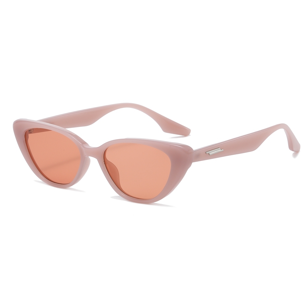 Ready Made Women's Plastic Fashion Cateye Sunglasses with Metal Accent Piece Vintage and Modern Styles Designer Cat Eye Shades Wholesale Online