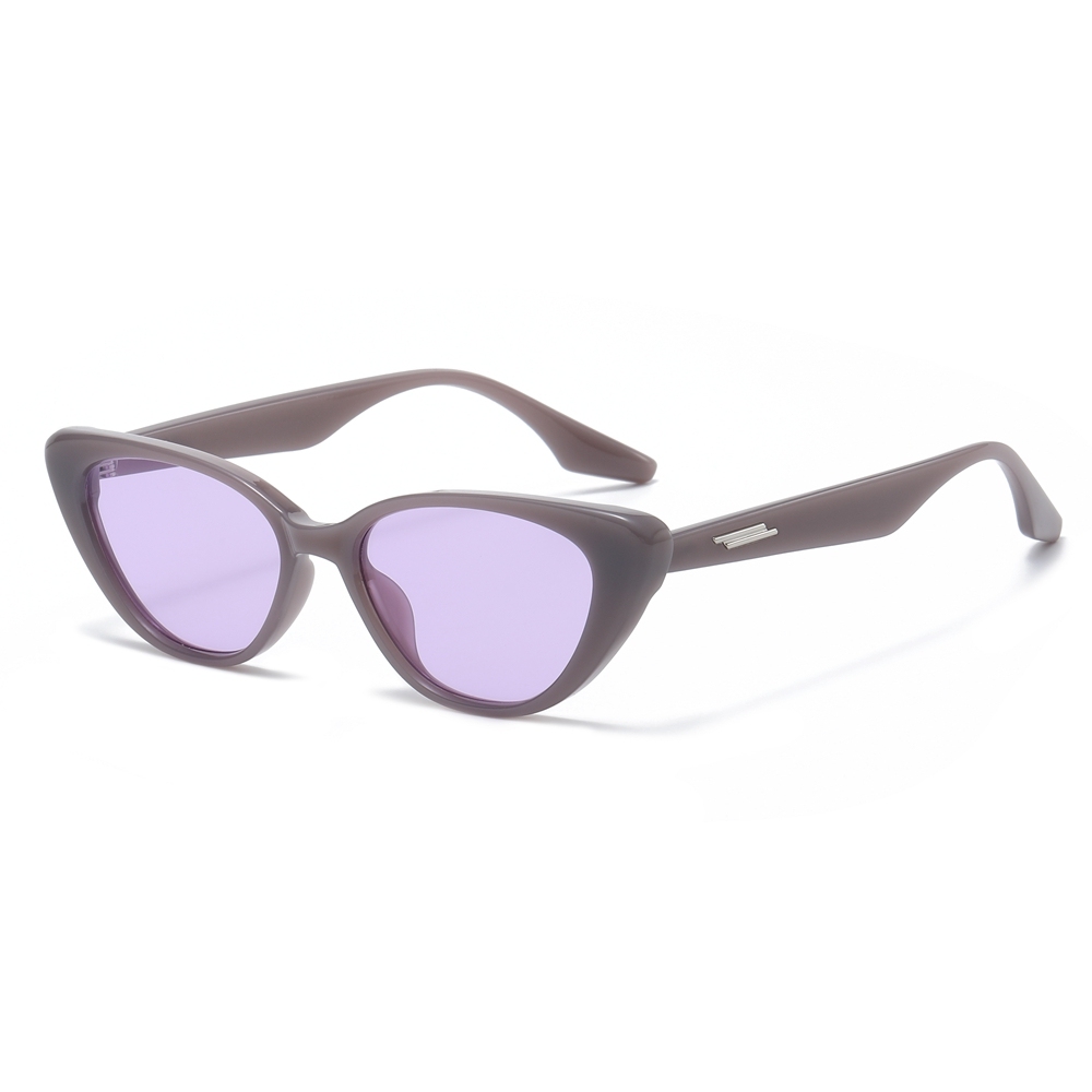 Ready Made Women's Plastic Fashion Cateye Sunglasses with Metal Accent Piece Vintage and Modern Styles Designer Cat Eye Shades Wholesale Online