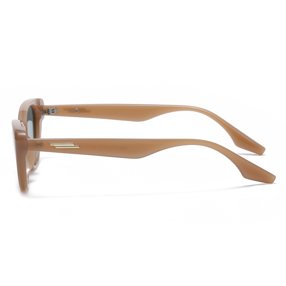 Ready Made Women's Plastic Fashion Cateye Sunglasses with Metal Accent Piece Vintage and Modern Styles Designer Cat Eye Shades Wholesale Online