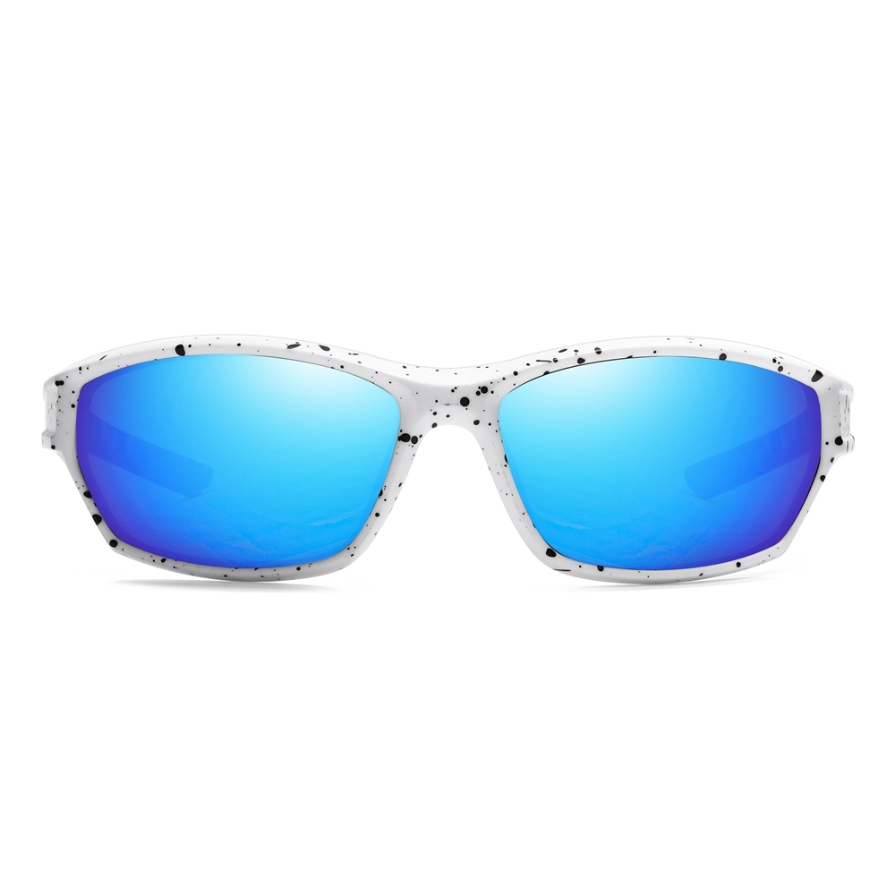 Custom Women's Dual-color Small Sports Sunglasses Polarized Fishing Shades for Men Polycarbonate Wrap Around Hiking Glasses Wholesale Online