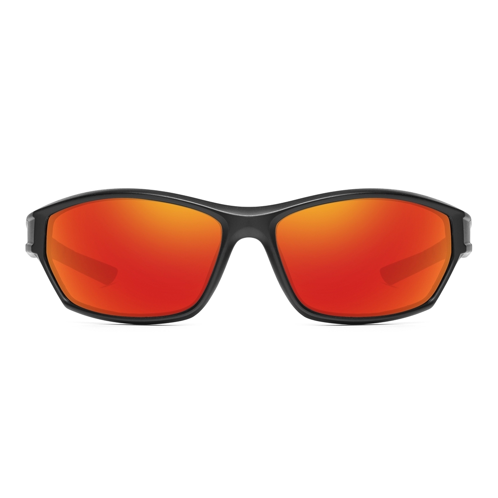 Custom Women's Dual-color Small Sports Sunglasses Polarized Fishing Shades for Men Polycarbonate Wrap Around Hiking Glasses Wholesale Online