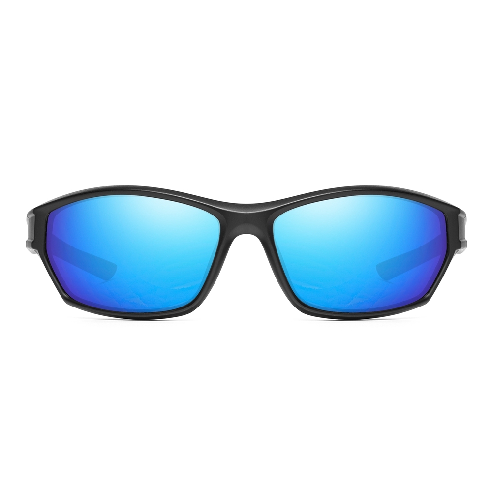 Custom Women's Dual-color Small Sports Sunglasses Polarized Fishing Shades for Men Polycarbonate Wrap Around Hiking Glasses Wholesale Online