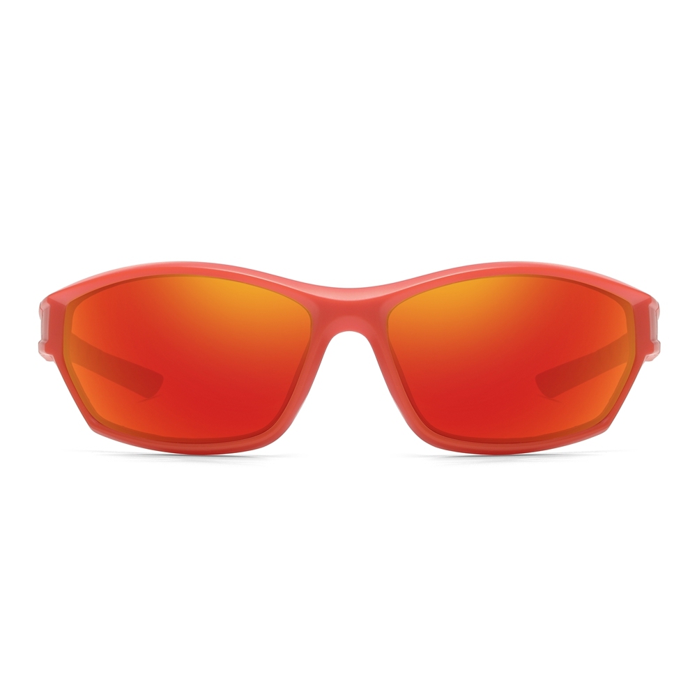 Custom Women's Dual-color Small Sports Sunglasses Polarized Fishing Shades for Men Polycarbonate Wrap Around Hiking Glasses Wholesale Online