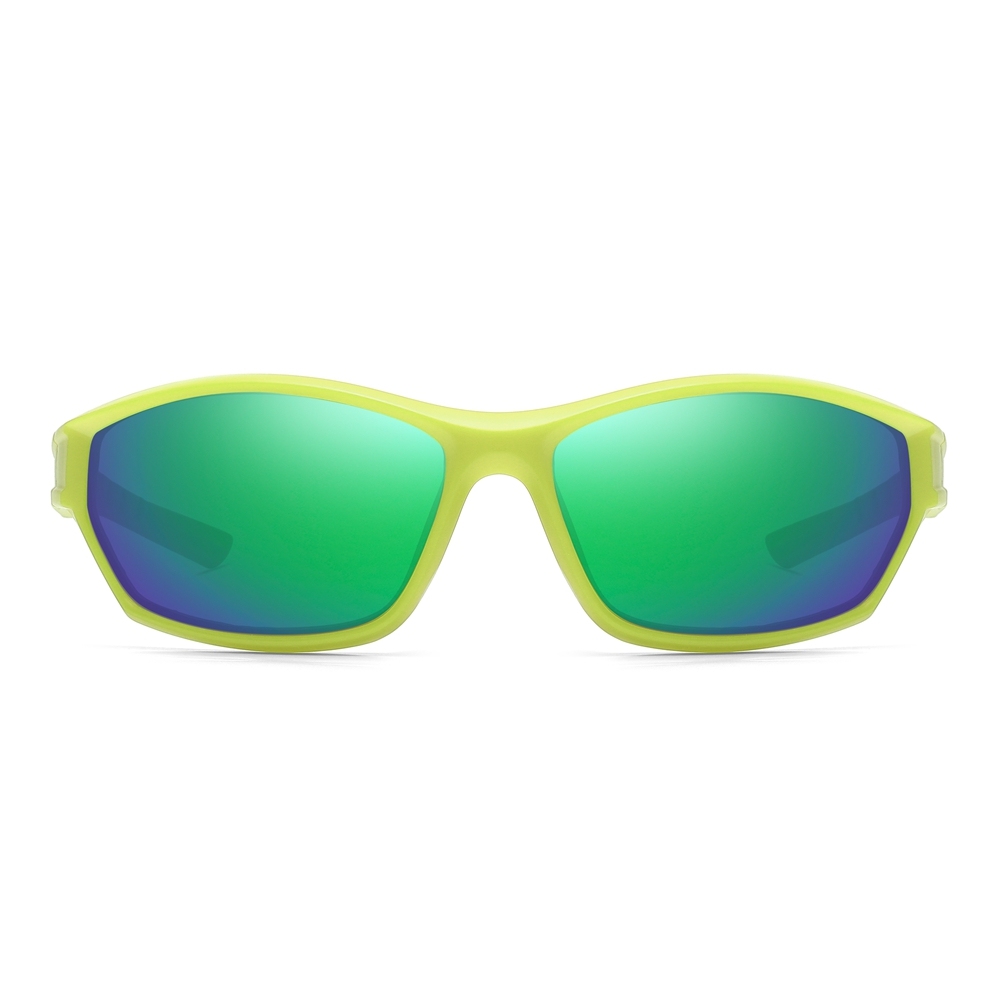 Custom Women's Dual-color Small Sports Sunglasses Polarized Fishing Shades for Men Polycarbonate Wrap Around Hiking Glasses Wholesale Online