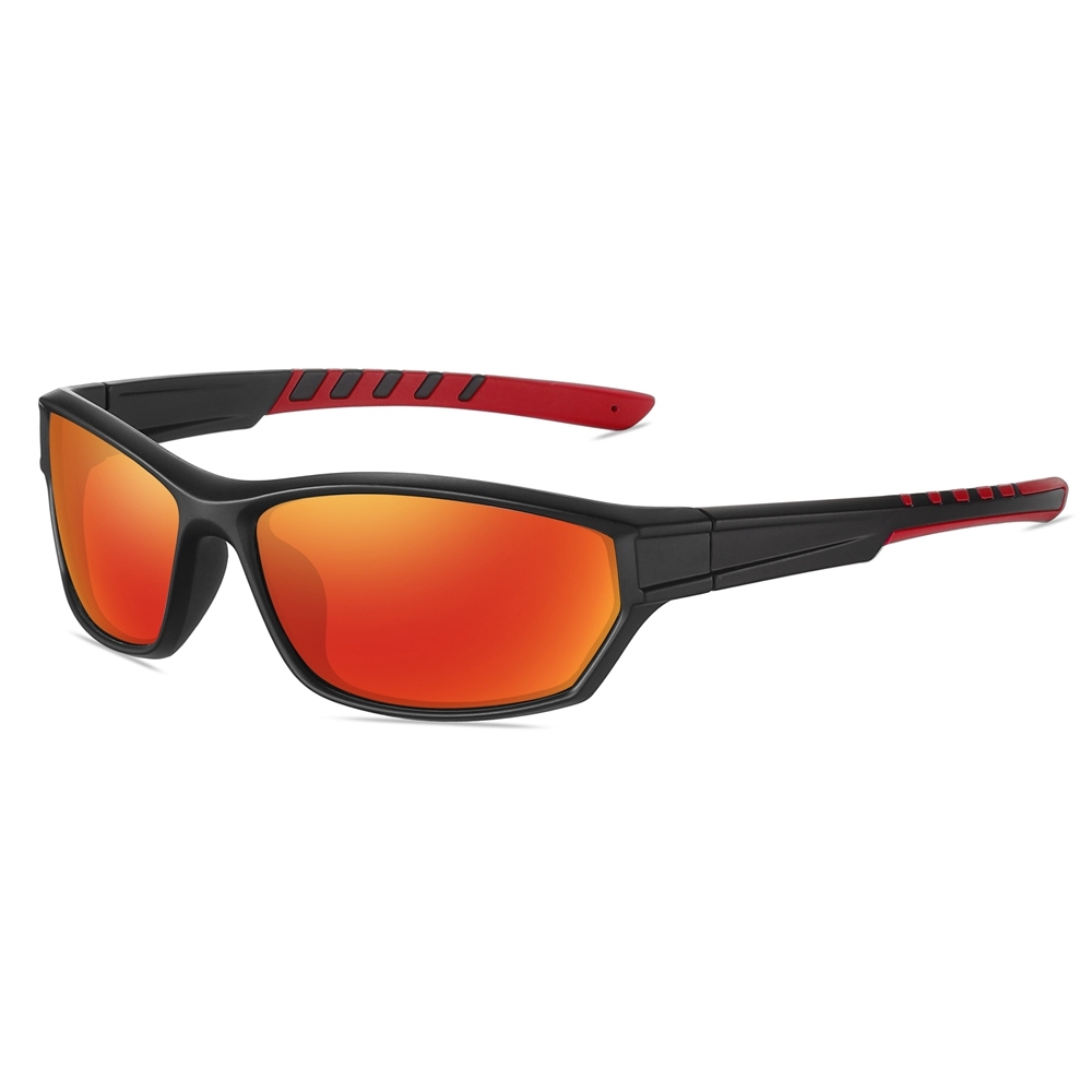 Custom Women's Dual-color Small Sports Sunglasses Polarized Fishing Shades for Men Polycarbonate Wrap Around Hiking Glasses Wholesale Online