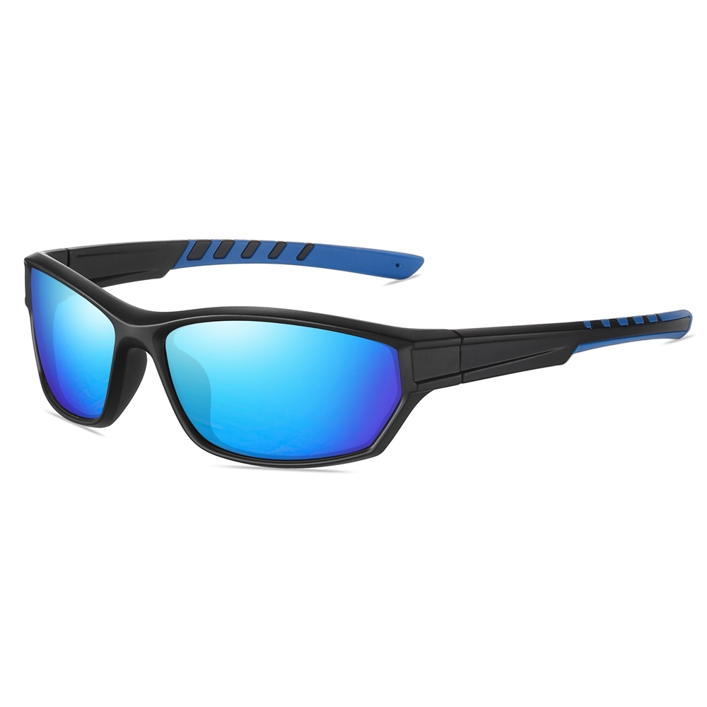 Custom Women's Dual-color Small Sports Sunglasses Polarized Fishing Shades for Men Polycarbonate Wrap Around Hiking Glasses Wholesale Online