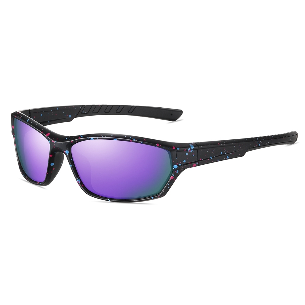 Custom Women's Dual-color Small Sports Sunglasses Polarized Fishing Shades for Men Polycarbonate Wrap Around Hiking Glasses Wholesale Online