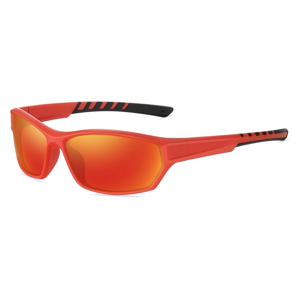 Custom Women's Dual-color Small Sports Sunglasses Polarized Fishing Shades for Men Polycarbonate Wrap Around Hiking Glasses Wholesale Online