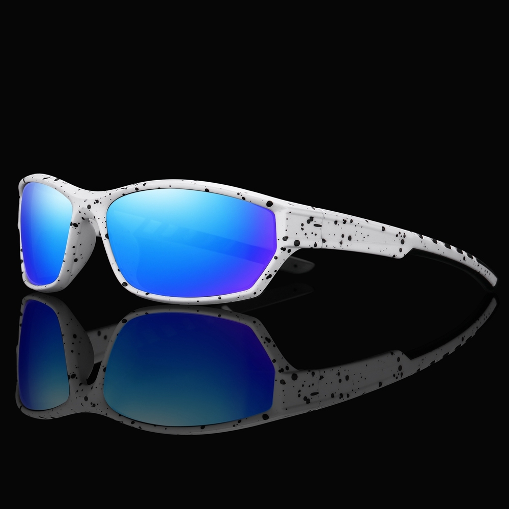 Custom Women's Dual-color Small Sports Sunglasses Polarized Fishing Shades for Men Polycarbonate Wrap Around Hiking Glasses Wholesale Online