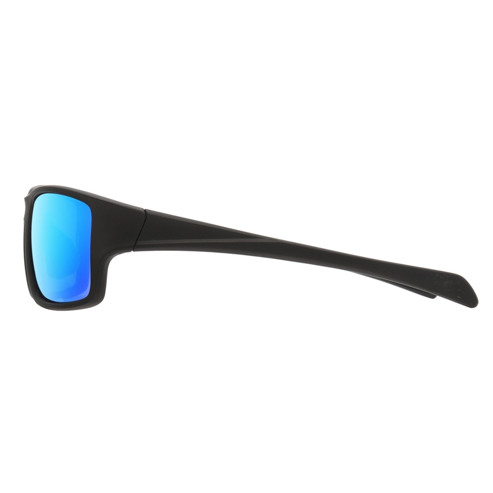 Custom Men's Plastic Rectangle Wrap Sunglasses with Adjustable Nose Piece & Straight Arms Polarized Sports Shades for Jogging Glasses Wholesale Online