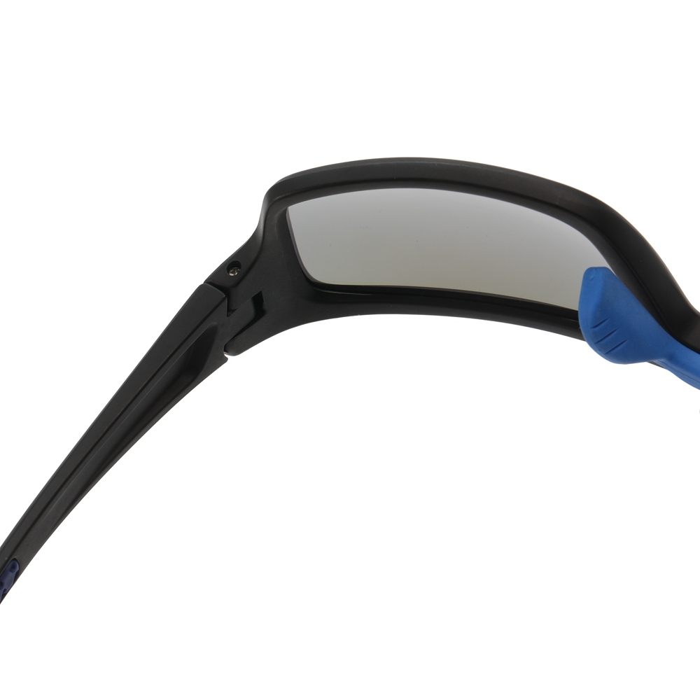 Custom Men's Plastic Rectangle Wrap Sunglasses with Adjustable Nose Piece & Straight Arms Polarized Sports Shades for Jogging Glasses Wholesale Online