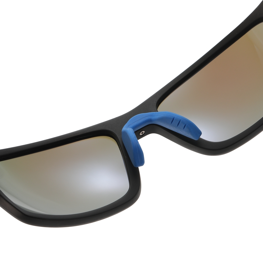 Custom Men's Plastic Rectangle Wrap Sunglasses with Adjustable Nose Piece & Straight Arms Polarized Sports Shades for Jogging Glasses Wholesale Online