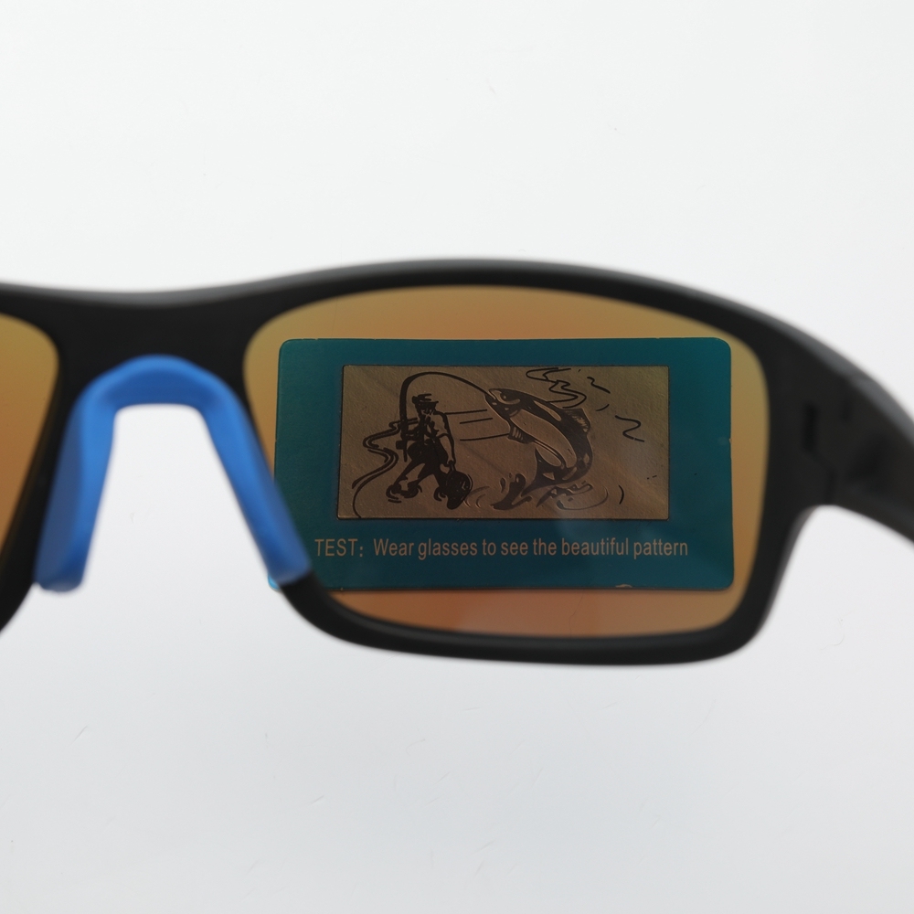 Custom Men's Plastic Rectangle Wrap Sunglasses with Adjustable Nose Piece & Straight Arms Polarized Sports Shades for Jogging Glasses Wholesale Online