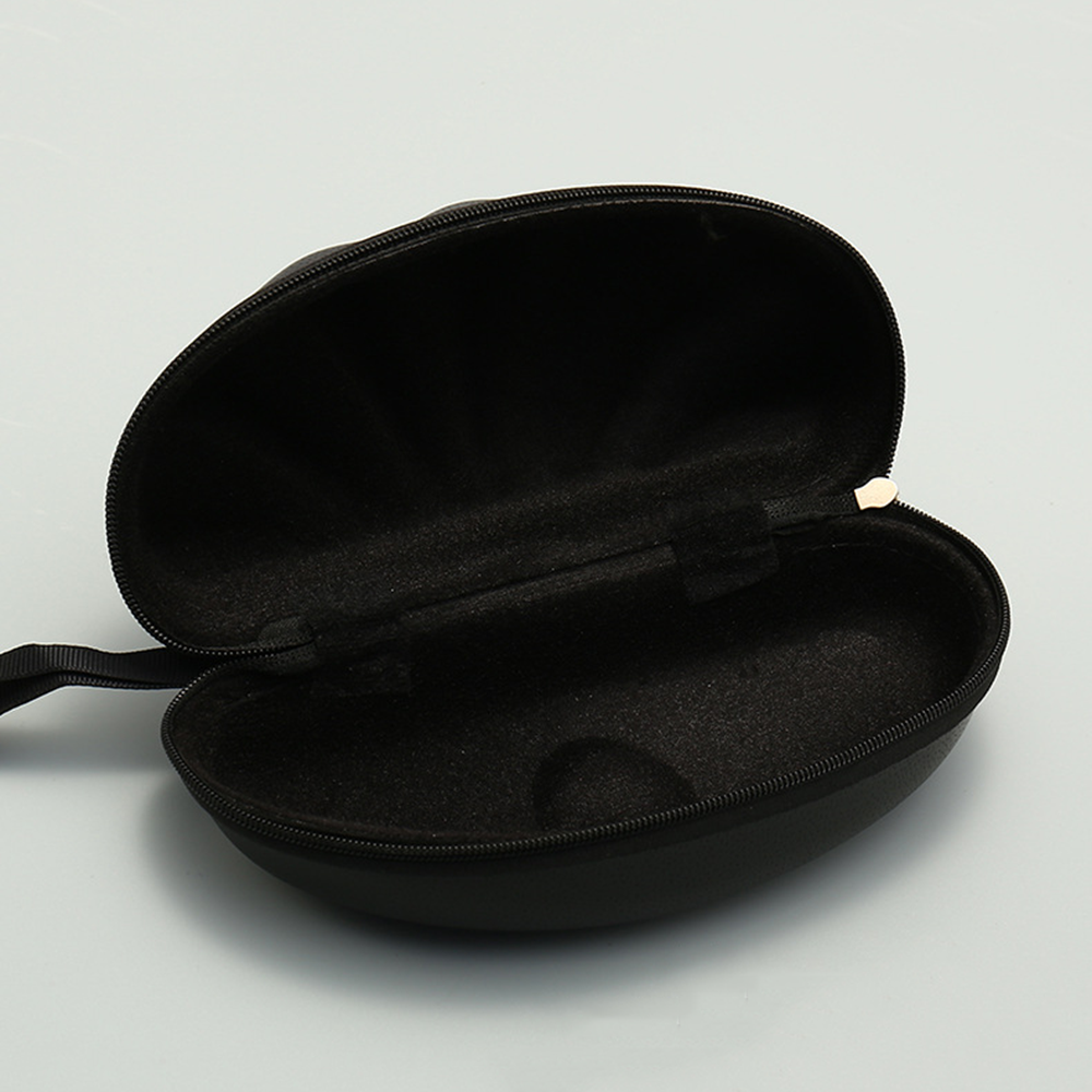 Ready Stock Large Sport Sunglasses Case with Lanyard Zip Organizer Travel Custom Logo Eyewear Packaging Box PU Leather EVA Storage
