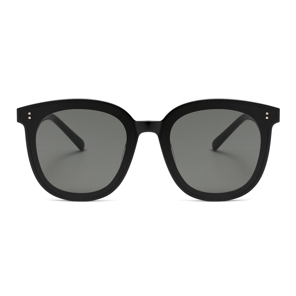Custom Ladies Big Round Square Acetate Sunglasses GM Brand Myma Flatba Black Shades with Pins for Men's Designer Eyewear Wholesale Online