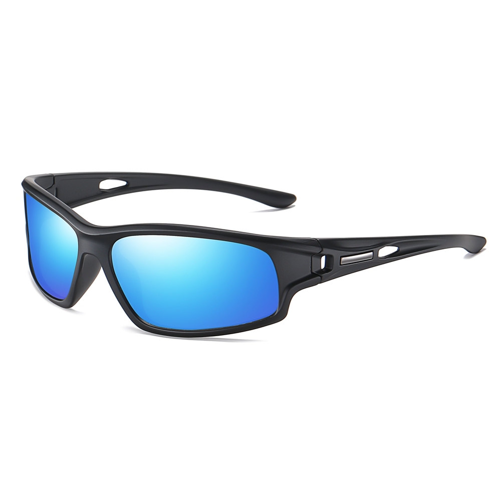 Affordable Plastic Wrap Around Sunglasses with Holes in Arms Outdoor Sports Shades for Men's Polarized Fishing Glasses Bulk Wholesale Online