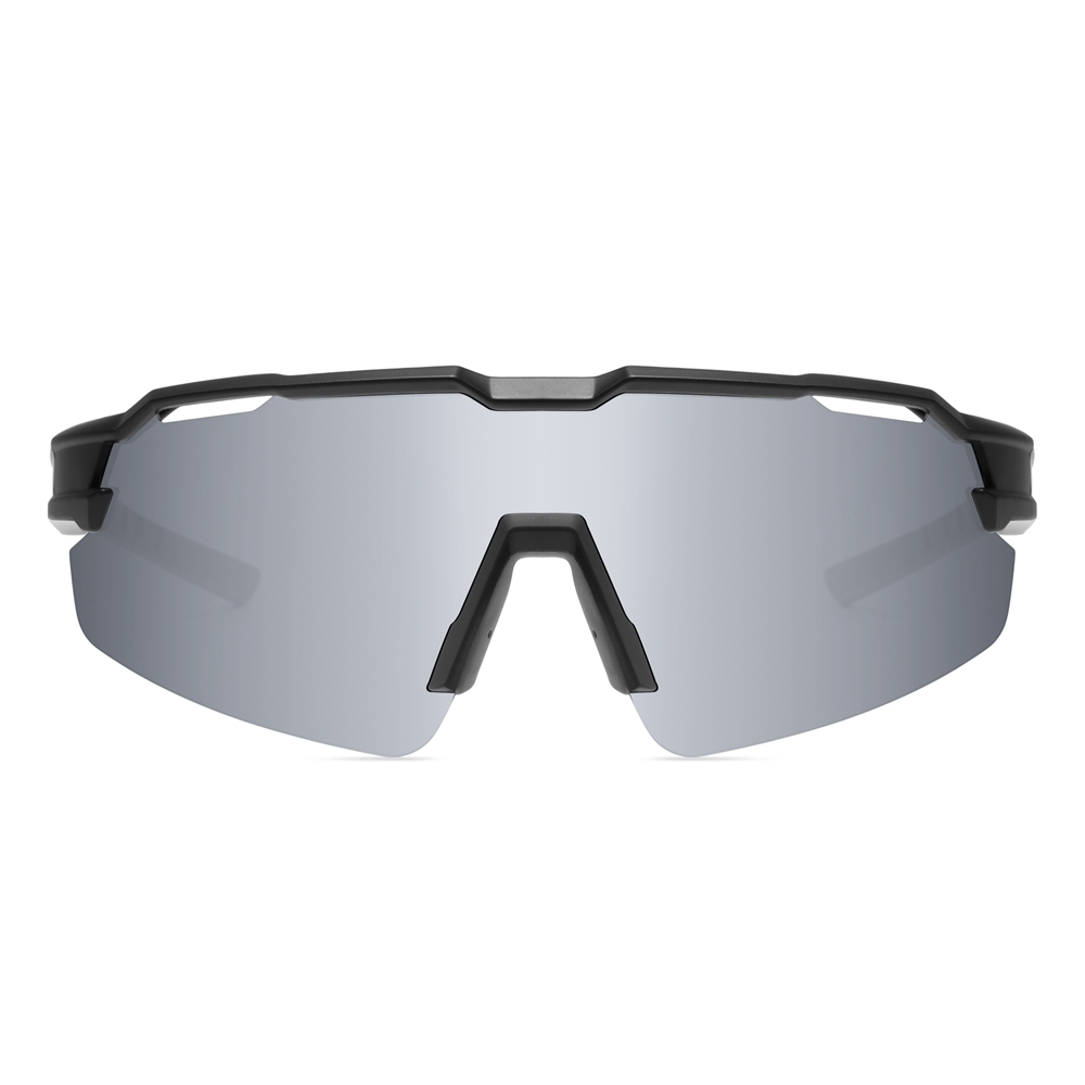 Custom Unisex One Piece Shield Sunglasses with Air Vents, Adjustable Nose Pads & RX Inserts for Cycling Glasses Polarized Sports Shades Bulk Order