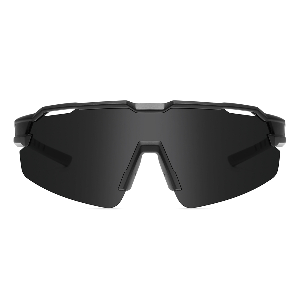 Custom Unisex One Piece Shield Sunglasses with Air Vents, Adjustable Nose Pads & RX Inserts for Cycling Glasses Polarized Sports Shades Bulk Order