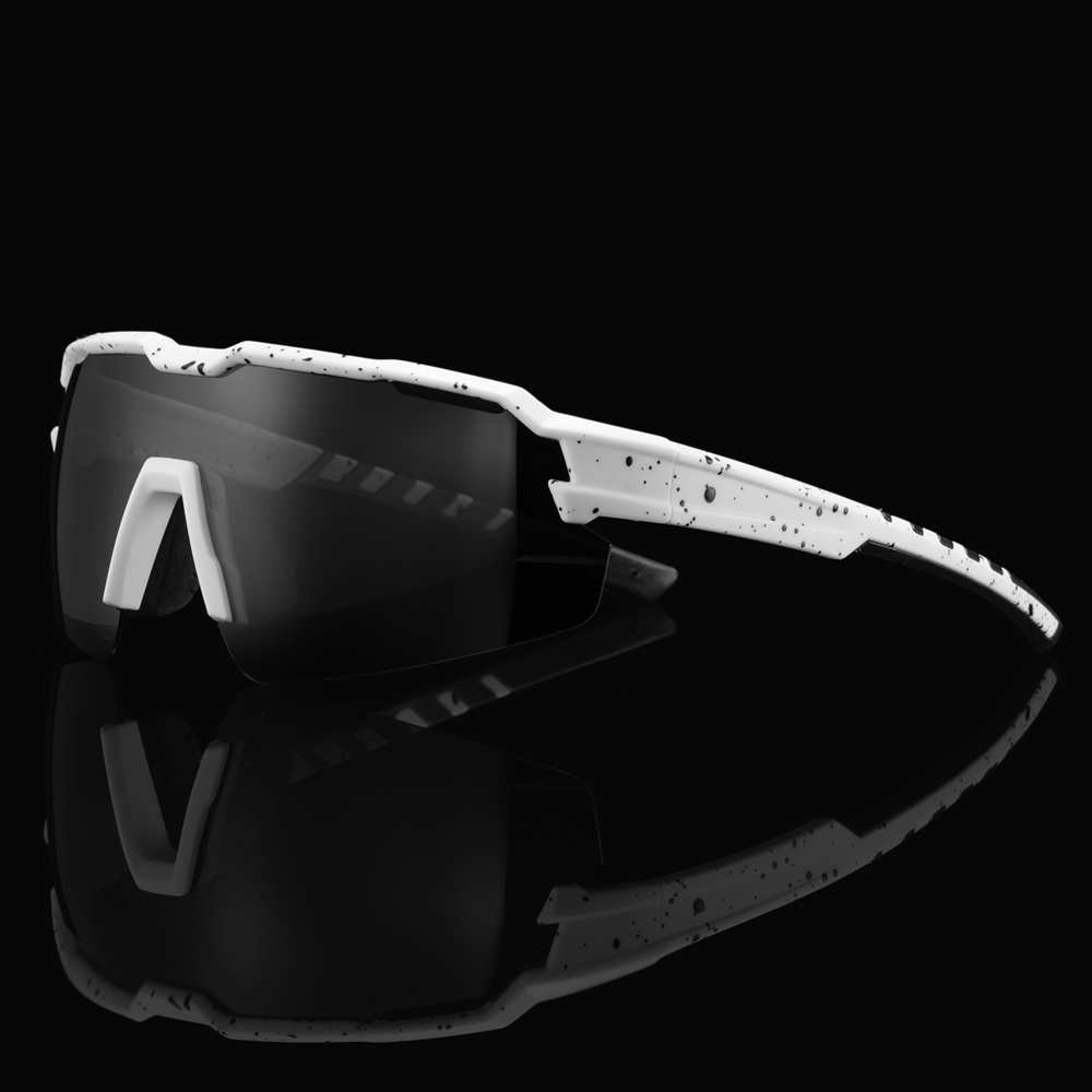 Custom Unisex One Piece Shield Sunglasses with Air Vents, Adjustable Nose Pads & RX Inserts for Cycling Glasses Polarized Sports Shades Bulk Order