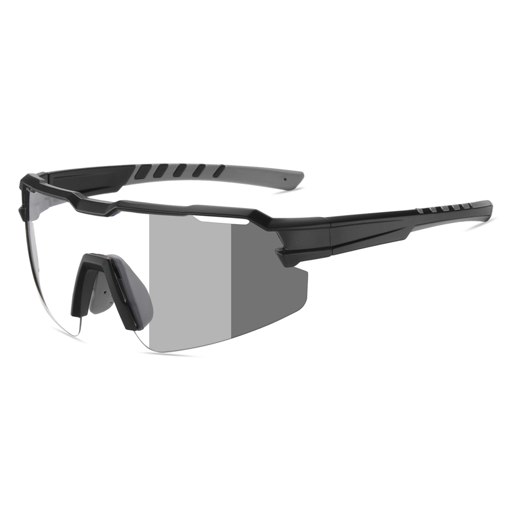 Custom Unisex One Piece Shield Sunglasses with Air Vents, Adjustable Nose Pads & RX Inserts for Cycling Glasses Polarized Sports Shades Bulk Order