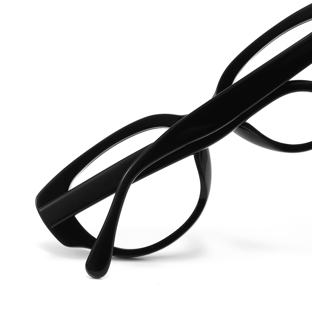 Custom Acetate Blue Light Blocking Glasses Women's Oval Cateye Optical Frames for Ladies Subtle Vintage Prescription Eyeglasses Wholesale Online