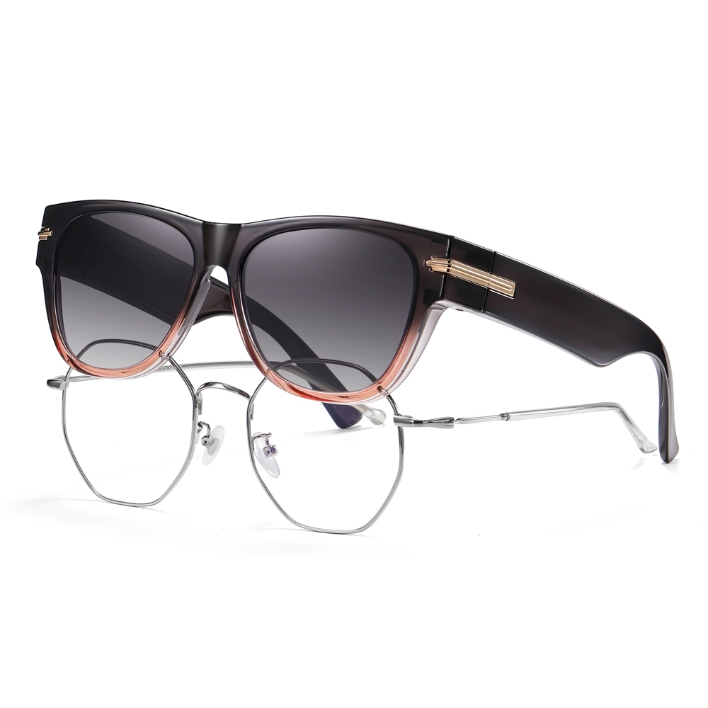 Men's Lightweight Square Shades to Cover Prescription Glasses for Women‘s Polarized Fashion Sunglasses that Fit Over Eyeglasses Wholesale Bulk