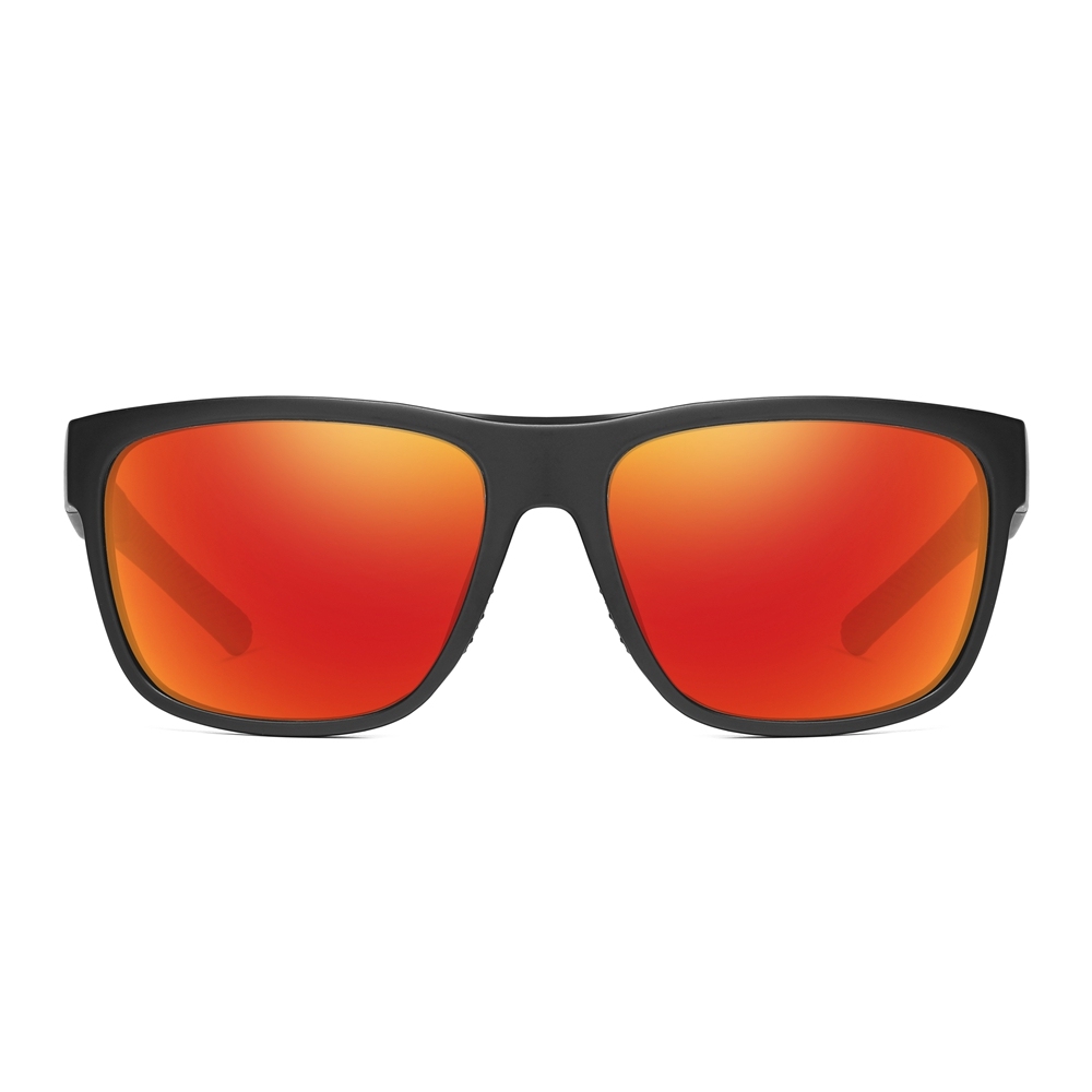 Custom Men's Sporty Wraparound Sunglasses with Rubber Nose Piece & Side Coverage Climbing Glasses for Women Polarized Fishing Shades Bulk Order