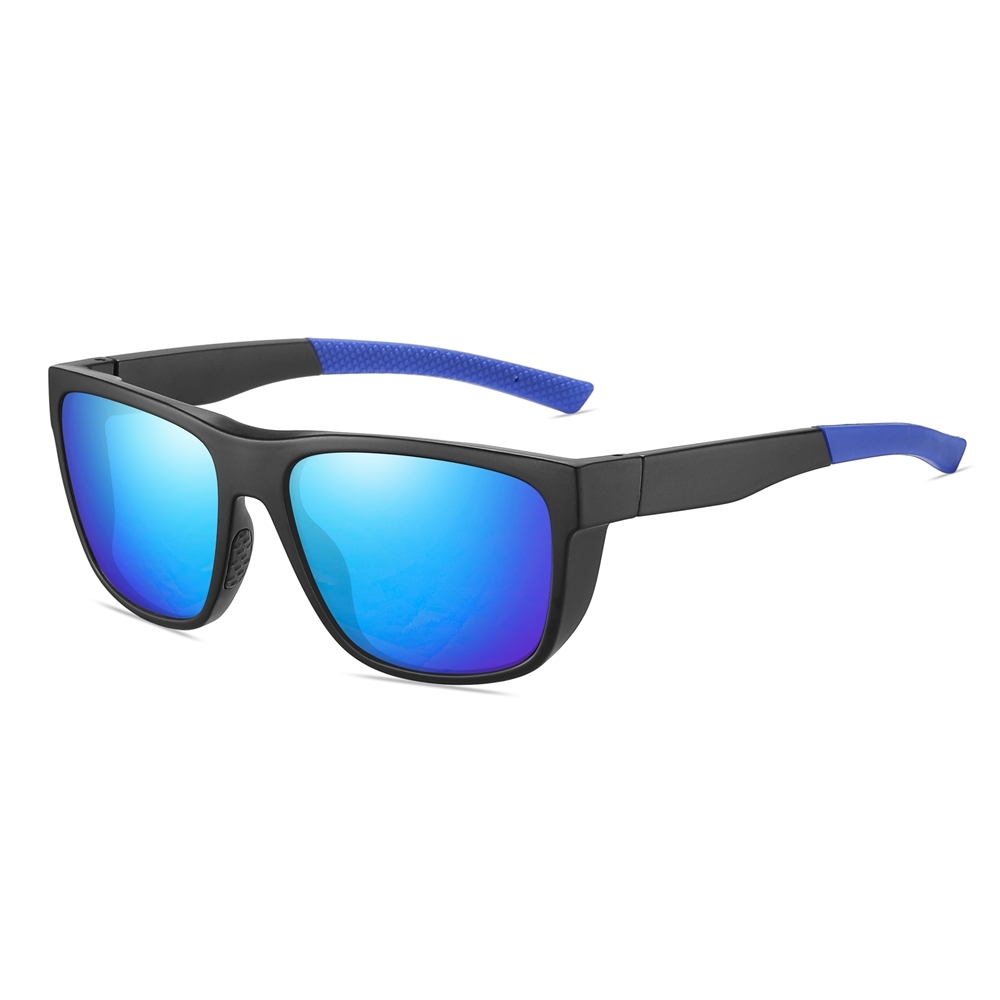 Custom Men's Sporty Wraparound Sunglasses with Rubber Nose Piece & Side Coverage Climbing Glasses for Women Polarized Fishing Shades Bulk Order
