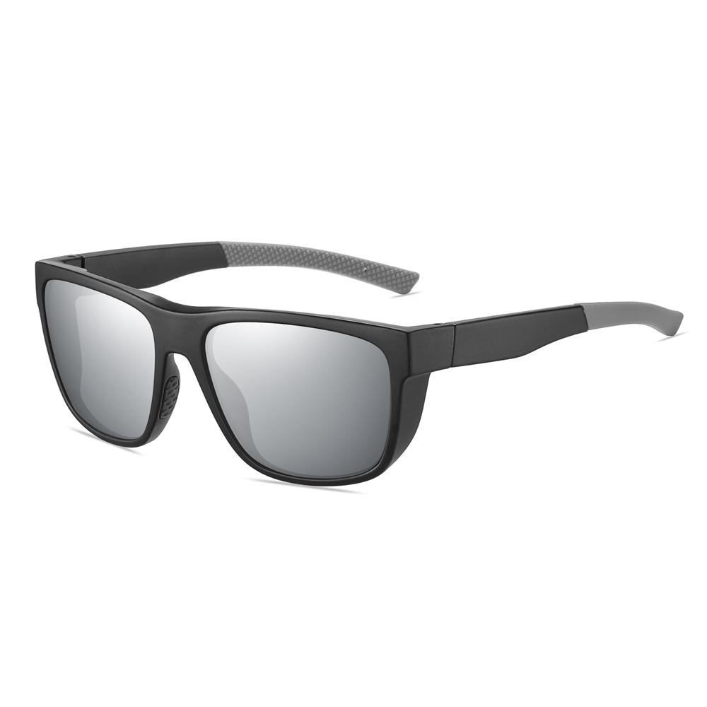 Custom Men's Sporty Wraparound Sunglasses with Rubber Nose Piece & Side Coverage Climbing Glasses for Women Polarized Fishing Shades Bulk Order