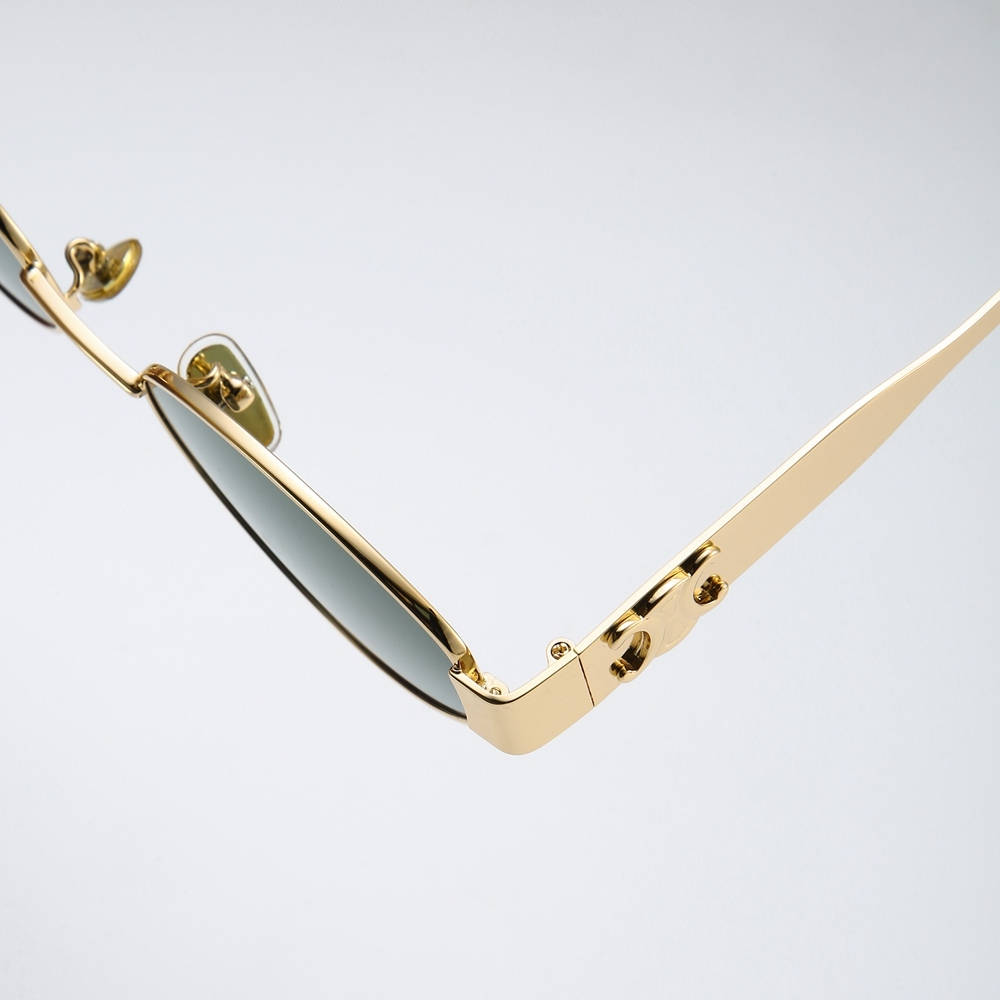 Ladies Beta Titanium Oval Cat Eye Shades for Women Avant Garde Almond Shape Sunglasses with Wide Arms Statement Designer Eyewear Wholesale China