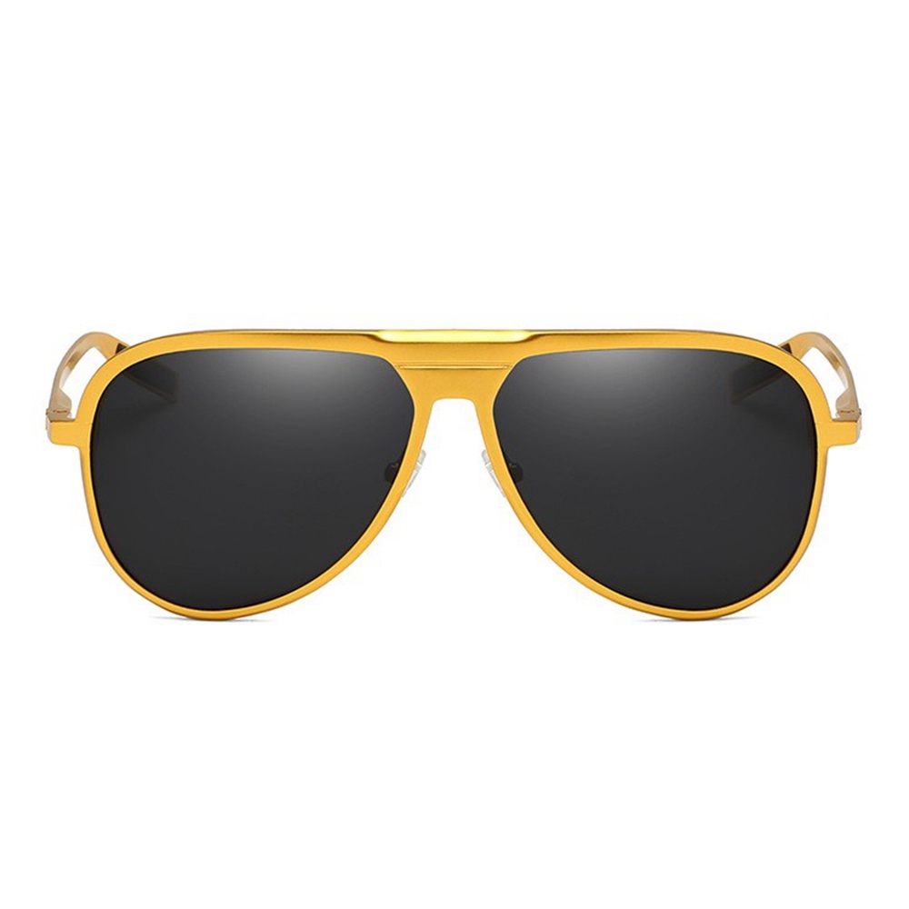 Custom Made Aluminum Modern Pilot Sunglasses for Casual Wear Polarized Everyday Glasses Men's Flat Top Aviator Shades Wholesale China