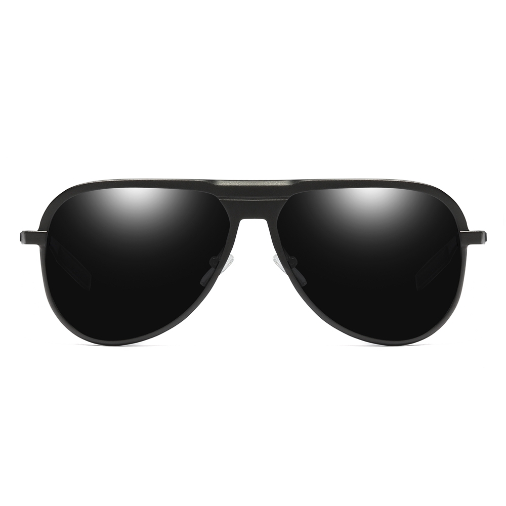 Custom Made Aluminum Modern Pilot Sunglasses for Casual Wear Polarized Everyday Glasses Men's Flat Top Aviator Shades Wholesale China