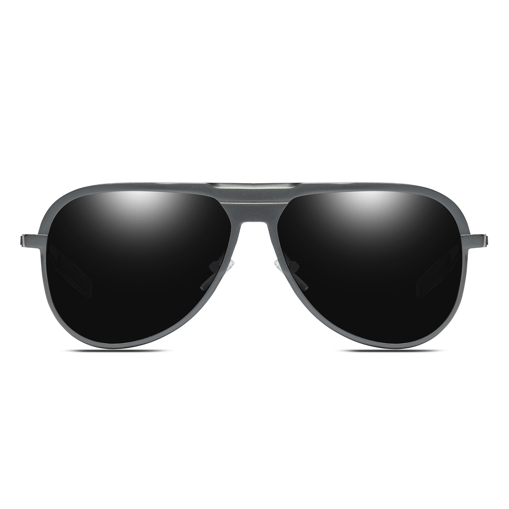 Custom Made Aluminum Modern Pilot Sunglasses for Casual Wear Polarized Everyday Glasses Men's Flat Top Aviator Shades Wholesale China