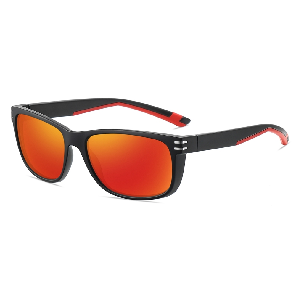 Custom Plastic Sporty Rectangle Sunglasses for Everyday Wear Casual Shades UV Protection Polarized Trekking Glasses Athleisure Eyewear Wholesale