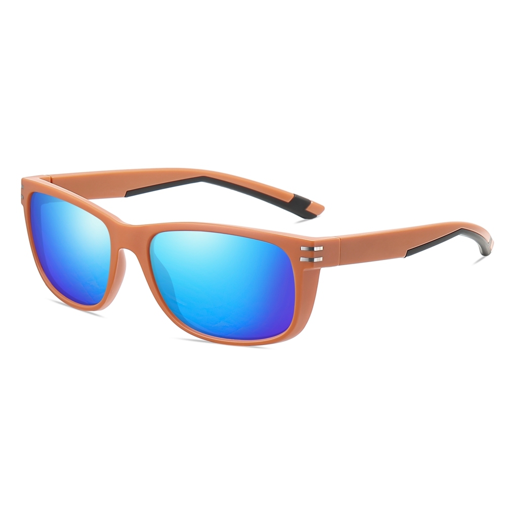 Custom Plastic Sporty Rectangle Sunglasses for Everyday Wear Casual Shades UV Protection Polarized Trekking Glasses Athleisure Eyewear Wholesale