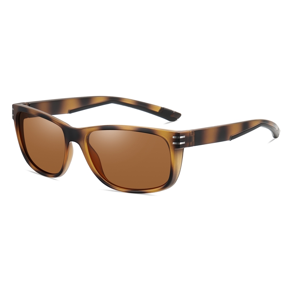 Custom Plastic Sporty Rectangle Sunglasses for Everyday Wear Casual Shades UV Protection Polarized Trekking Glasses Athleisure Eyewear Wholesale
