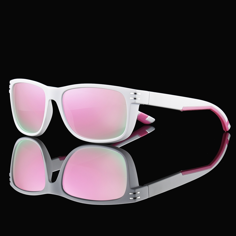 Custom Plastic Sporty Rectangle Sunglasses for Everyday Wear Casual Shades UV Protection Polarized Trekking Glasses Athleisure Eyewear Wholesale