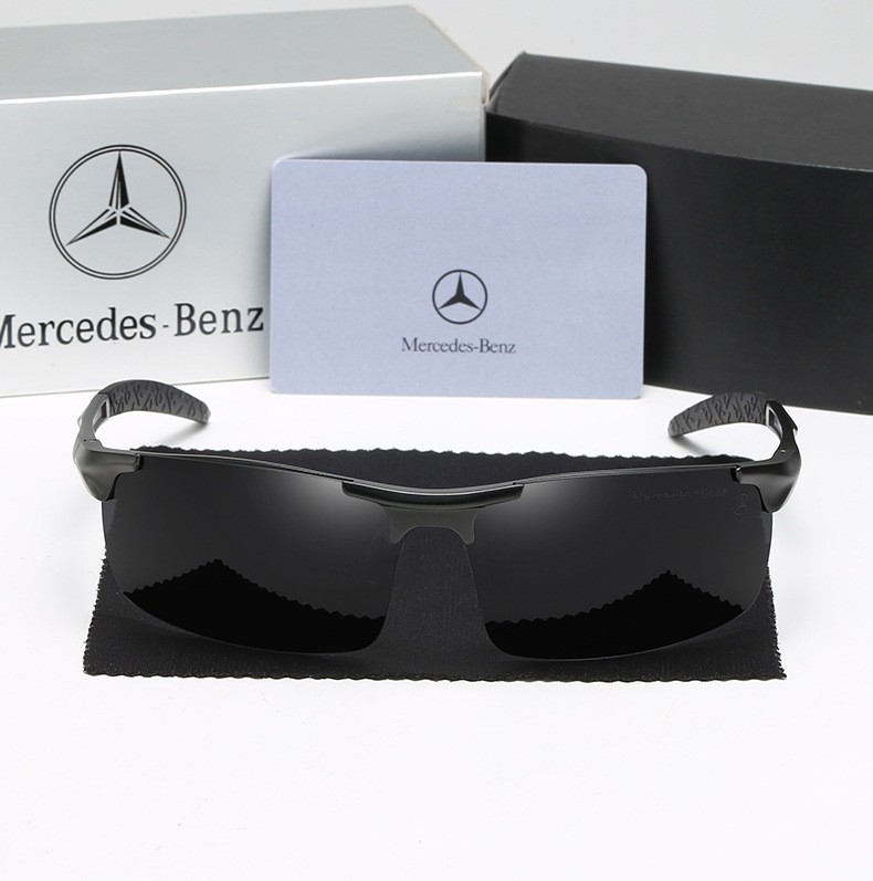 Wholesale Mercedes Benz Aluminum Polarized Driving Glasses for Men Automotive Sports Sunglasses Custom Luxury Car Brand Eyewear with Logo 8177