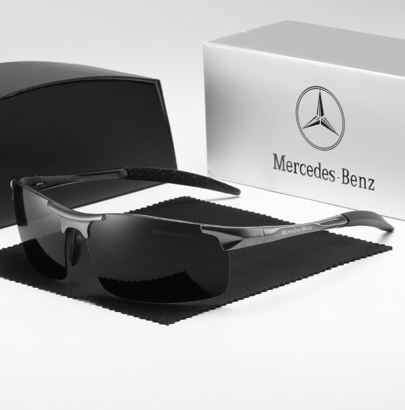 Wholesale Mercedes Benz Aluminum Polarized Driving Glasses for Men Automotive Sports Sunglasses Custom Luxury Car Brand Eyewear with Logo 8177