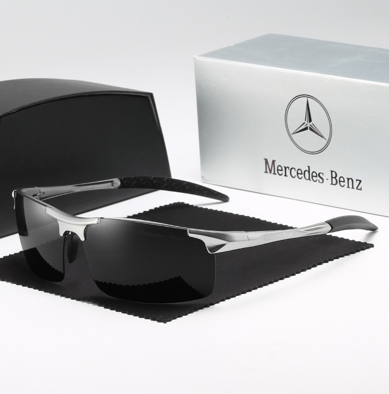 Wholesale Mercedes Benz Aluminum Polarized Driving Glasses for Men Automotive Sports Sunglasses Custom Luxury Car Brand Eyewear with Logo 8177