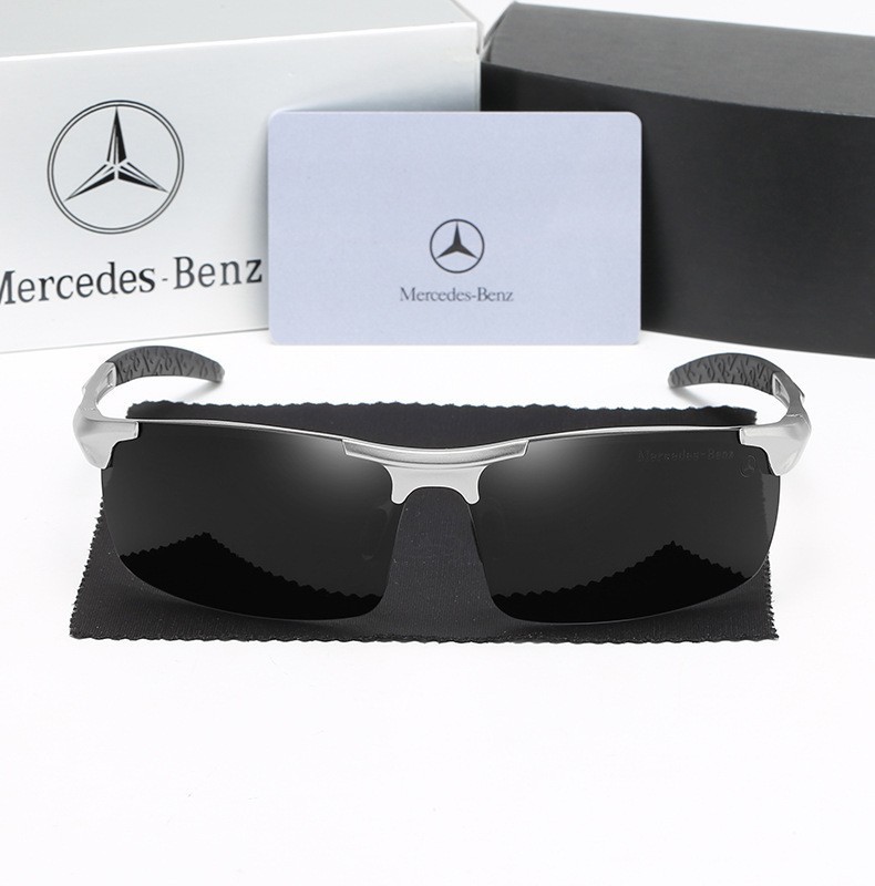 Wholesale Mercedes Benz Aluminum Polarized Driving Glasses for Men Automotive Sports Sunglasses Custom Luxury Car Brand Eyewear with Logo 8177