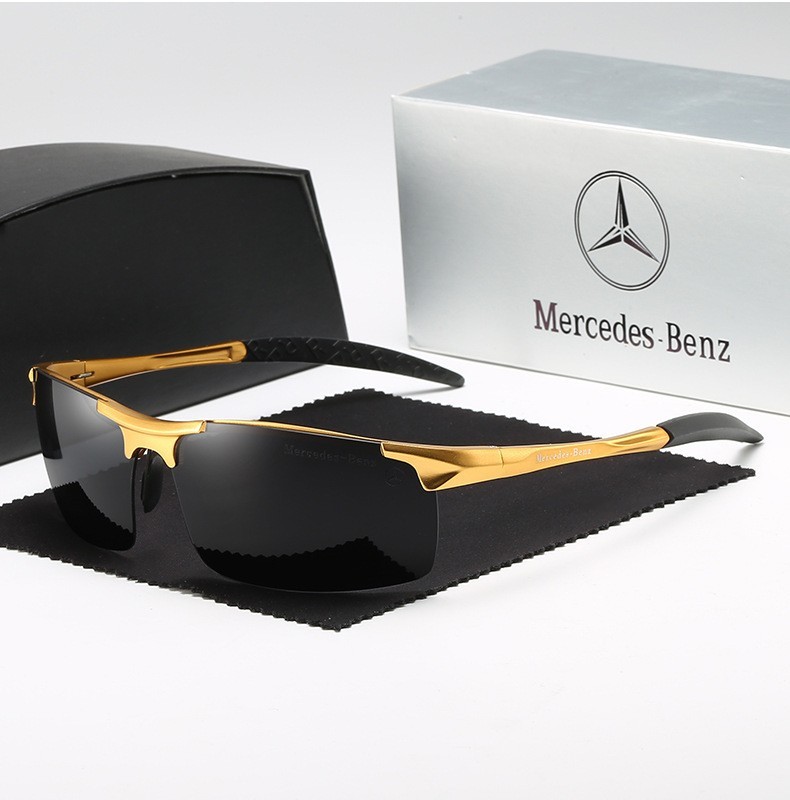 Wholesale Mercedes Benz Aluminum Polarized Driving Glasses for Men Automotive Sports Sunglasses Custom Luxury Car Brand Eyewear with Logo 8177