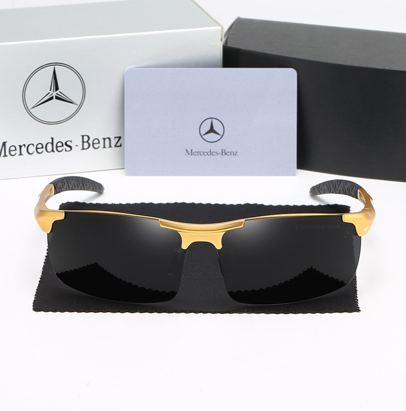 Wholesale Mercedes Benz Aluminum Polarized Driving Glasses for Men Automotive Sports Sunglasses Custom Luxury Car Brand Eyewear with Logo 8177