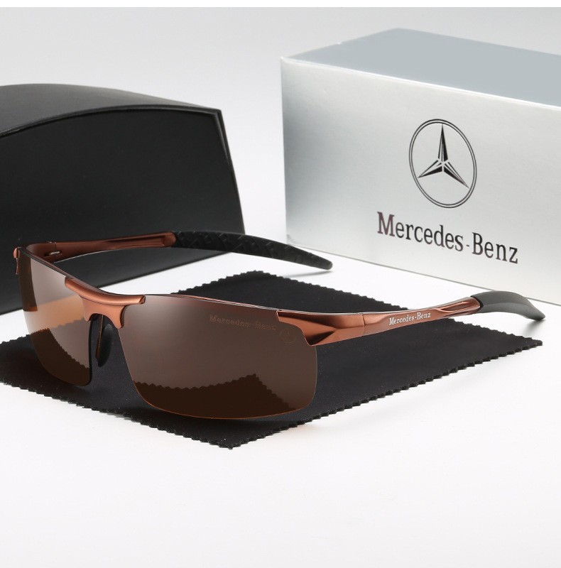 Wholesale Mercedes Benz Aluminum Polarized Driving Glasses for Men Automotive Sports Sunglasses Custom Luxury Car Brand Eyewear with Logo 8177
